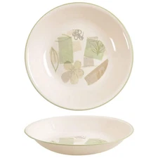Corning Textured Leaves  Soup Pasta Bowl 5758814