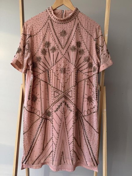 Women AllSaints Dress Beige 36 / S / 44