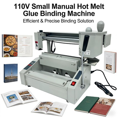 #ad Heavy Duty Book Binding Machine Hot Melt Glue Binder w Built in Milling Cutter $469.00