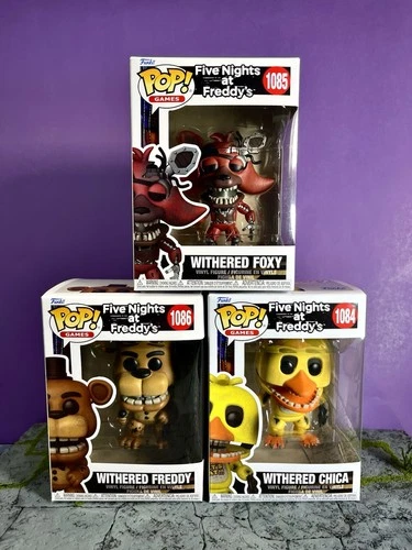 Funko Pop! Five Nights at Freddy's 2 - Withered Freddy, Foxy, & Chica Bundle!