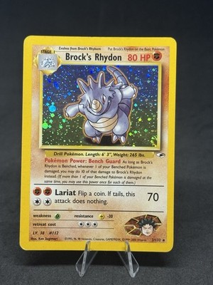 Brock's Rhydon 002/132 Gym Heroes Holo