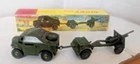 VINTAGE DINKY TOYS 697  1.43 BRITISH ARMY25 POUNDER FIELD GUN SET IN REPRO BOX.