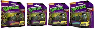 Playmates Toys Tmnt Ninja Schildkröten Nickelodeon Pull Back Action Vehicles Lot