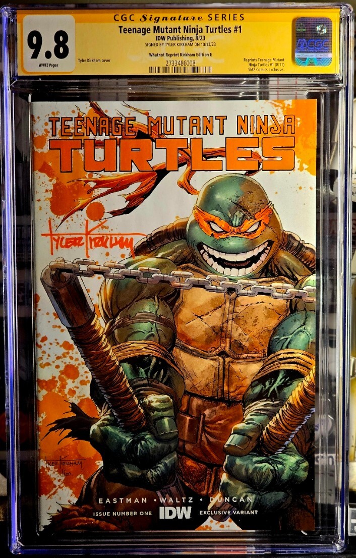 Teenage Mutant Ninja Turtles #1 Michelangelo Kirkham Artist Signature CGC 9.8