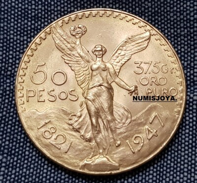 ORO INVERSIÓN MÉXICO 50 Pesos Peso bruto 41,66 37,50 gr