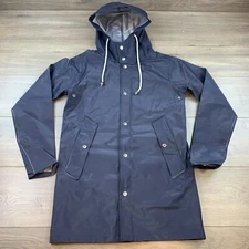 NOAH Rainwear Premium Quality Rain Jacket Snap Up Adult Size XXXS Navy