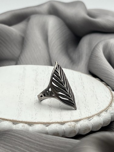 Nicht mehr erhältlicher James Avery Ring Sterlingsilber 925 Rarität offenes Blatt Größe 6 - Bild 3 von 5