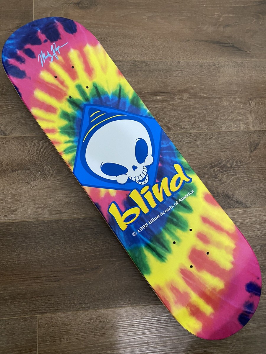 Rare SIGNED Micky Papa Blind Skateboard Deck Tie Dye 8.125