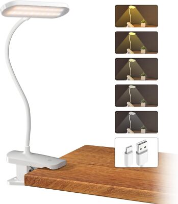 CUHIOY Clip on Light for Headboard, Rechargeable Battery Bunk Bed