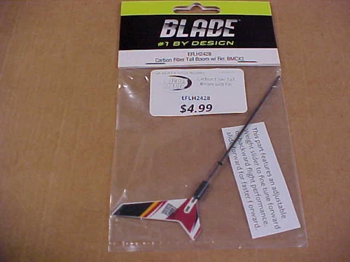 BLADE EFLH2428 = CARBON FIBER TAIL BOOM WITH FIN : BMCX2  (NEW)
