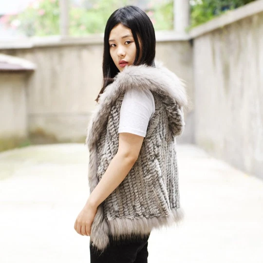 Rabbit fur hotsell gilet