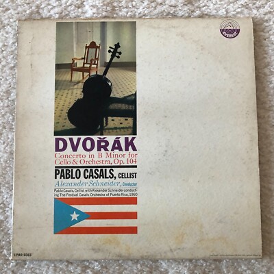 EVEREST LPBR-6083   '' DVORAK  cello   Concerto ''    PABLO CASALS