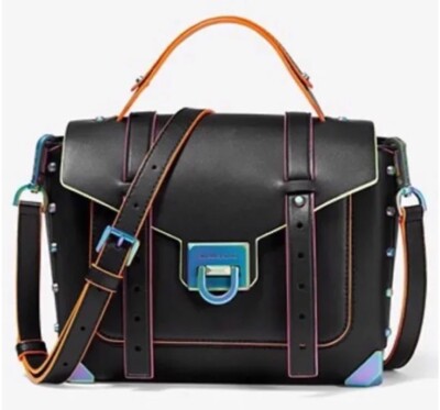 New Michael Kors Manhattan Medium Leather Satchel