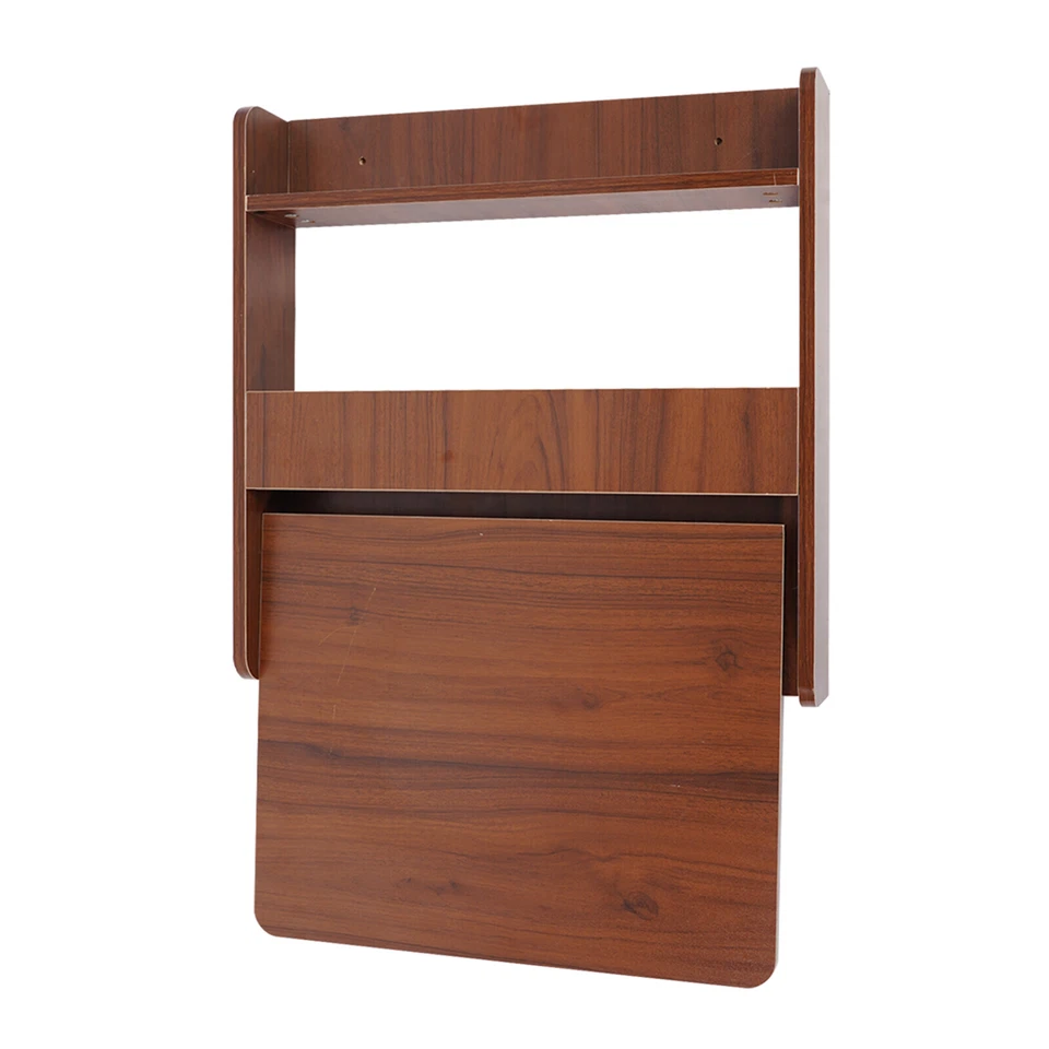Wall Mounted Bookshelf Folding Space Saving Wall Mounted Table Fold Down Lapto - Image 4 of 4