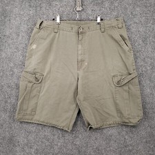 VINTAGE Levis Cargo Shorts Mens 38 Gray Bermuda Flat Front Zip Fly Y2K