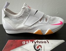 Nike Pole Vault Elite Track  Field Spikes AA1204-101 White Mens Size 9