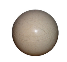 CREAM Circle Square Bocce Ball Replacement ap. 4.5" Used Outdoor Lawn Yard Game