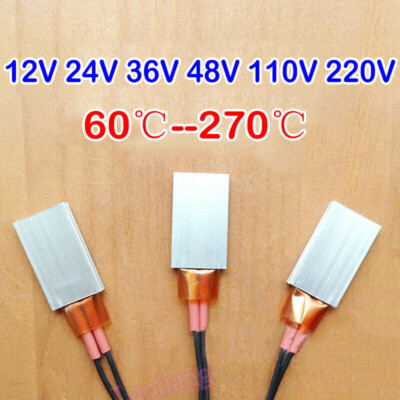 12V-220V Constant Temperature PTC Heater Element Thermostat Heating Plate Tablet