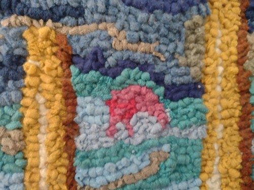 Pink Floyd ANIMALS wall hanging ONE OFF unique HAND MADE mat rug Battersea - Picture 3 of 4