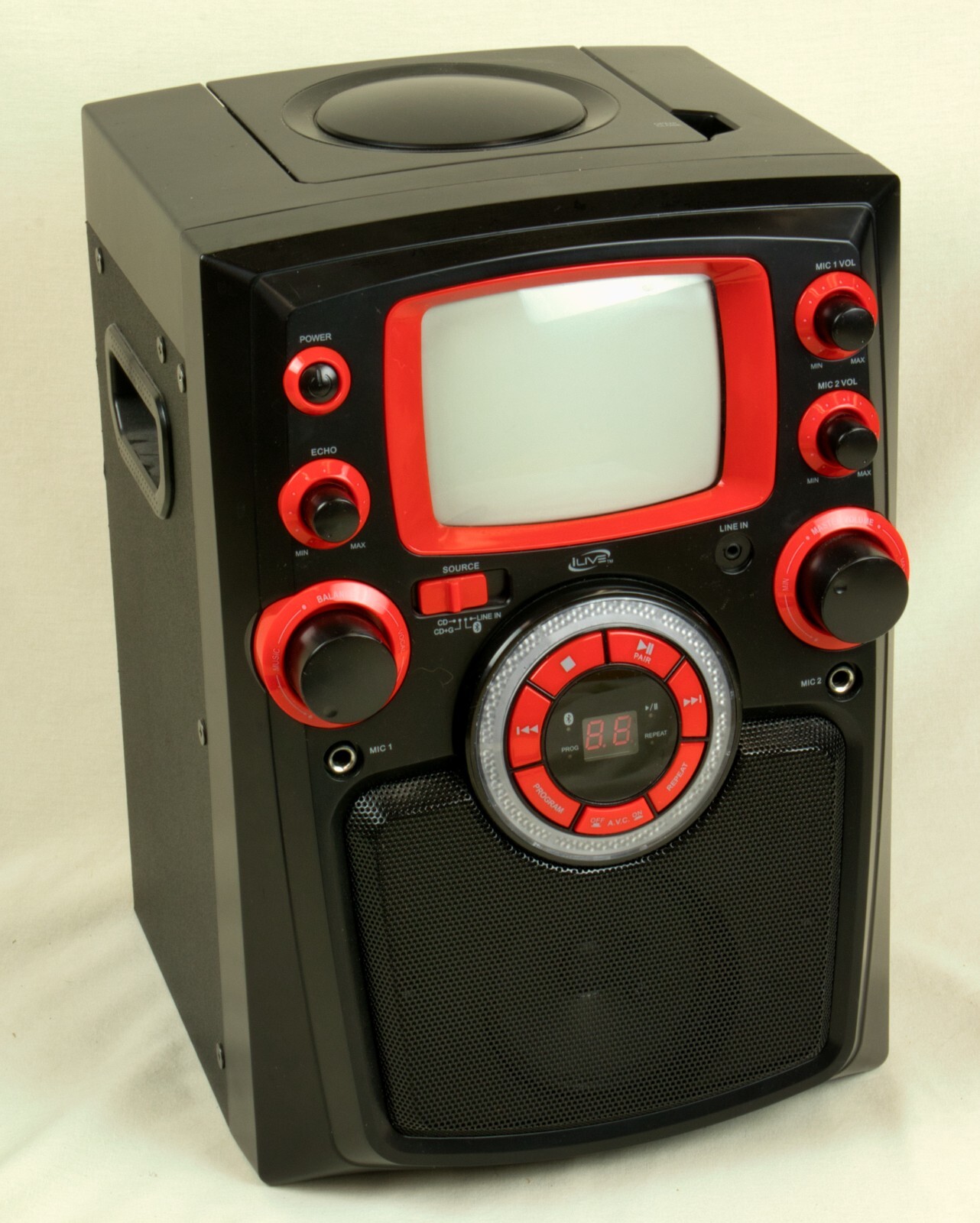 iLive Bluetooth Karaoke Party Machine CD+G Player 5 Inch Monitor eBay