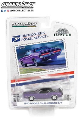 1:64 Greenlight Dodge Challenger R/T purple 1970 by RACEFACE-MODELCARS