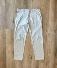 RHONE Men's Commuter Stretch Pant Classic Straight Fit Khaki 36 x 33