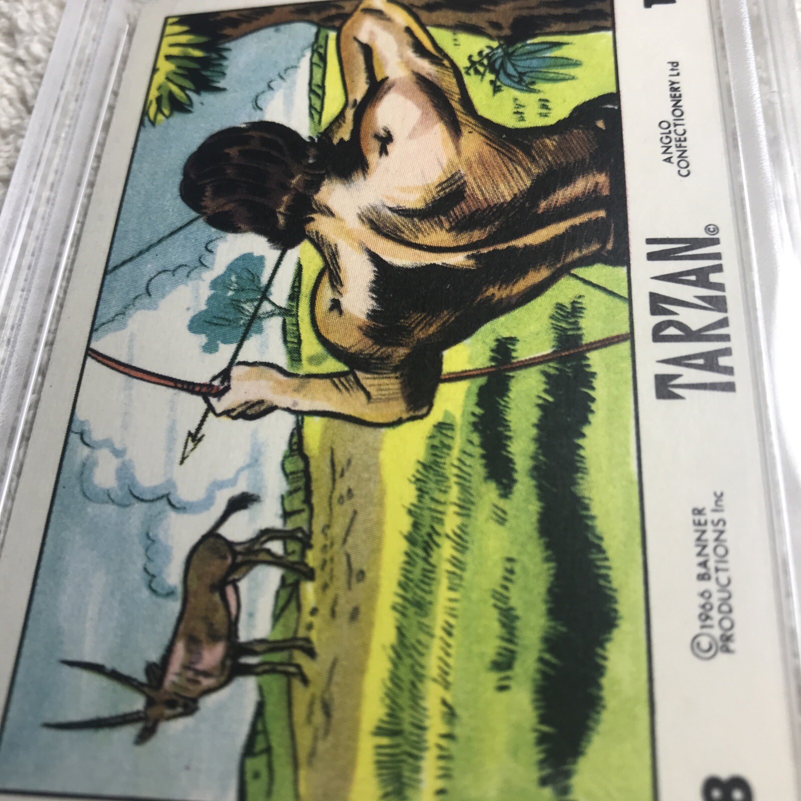 PSA Card 1967 ANGLO CONFECTION #18 TARZAN  MINT 6 EX-MT 6 Vintage  Card view 13