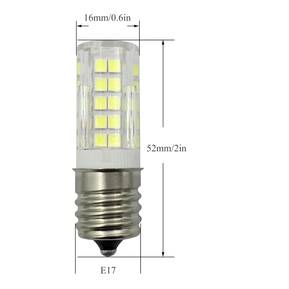 5pcs E17 Intermediate C9 64-2835 LED Light Bulb Ceramics Lights Lamp 5W 110V  - Image 2 of 4
