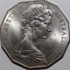  Australian 50 cent coins 1977 Mint Error UNC  (3310625/N51)