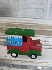 vintage ice cream truck ornament Xmas holiday tree