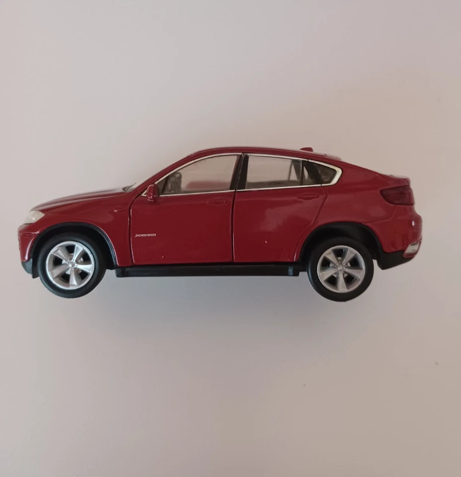 Welly Modell Auto BMW X6, rot, Metall, 1:34, Sammlerschnäppchen! - Bild 3 von 4