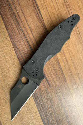 SPYDERCO YOJIMBO 2 ALL BLACK TASCHEN MESSER  MIT KARTON NEU
