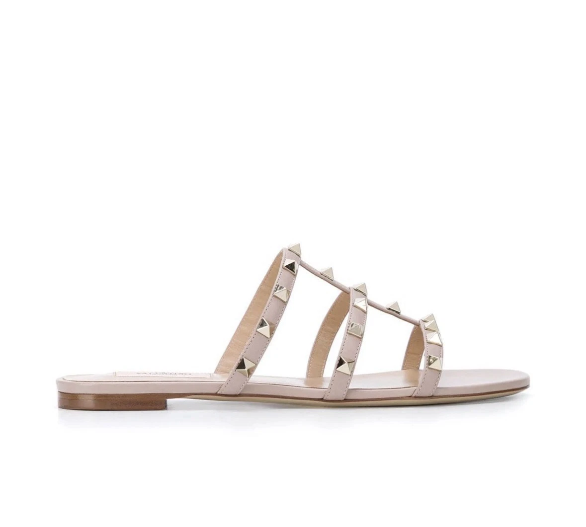 Valentino — Valentino Garavani Rockstud Pink Flats Sandals Shoe Slides US 8/EU 38
