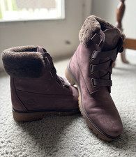 Timberland Women s Purple Suede Snow Boots Fa...
