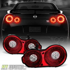 For 2009-2017 GTR GT-R CBA-R35 GT1 Red LED Tail Lights Brake Lamps Left+Right