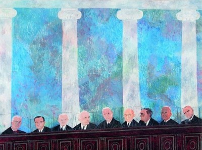 Ben Shahn Supreme Court Integration Justices   Civil Rights Art Print