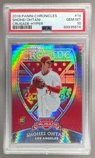 Shohei Ohtani 2018 Panini Chronicles #14 Hyper Crusade RC /299 PSA 10