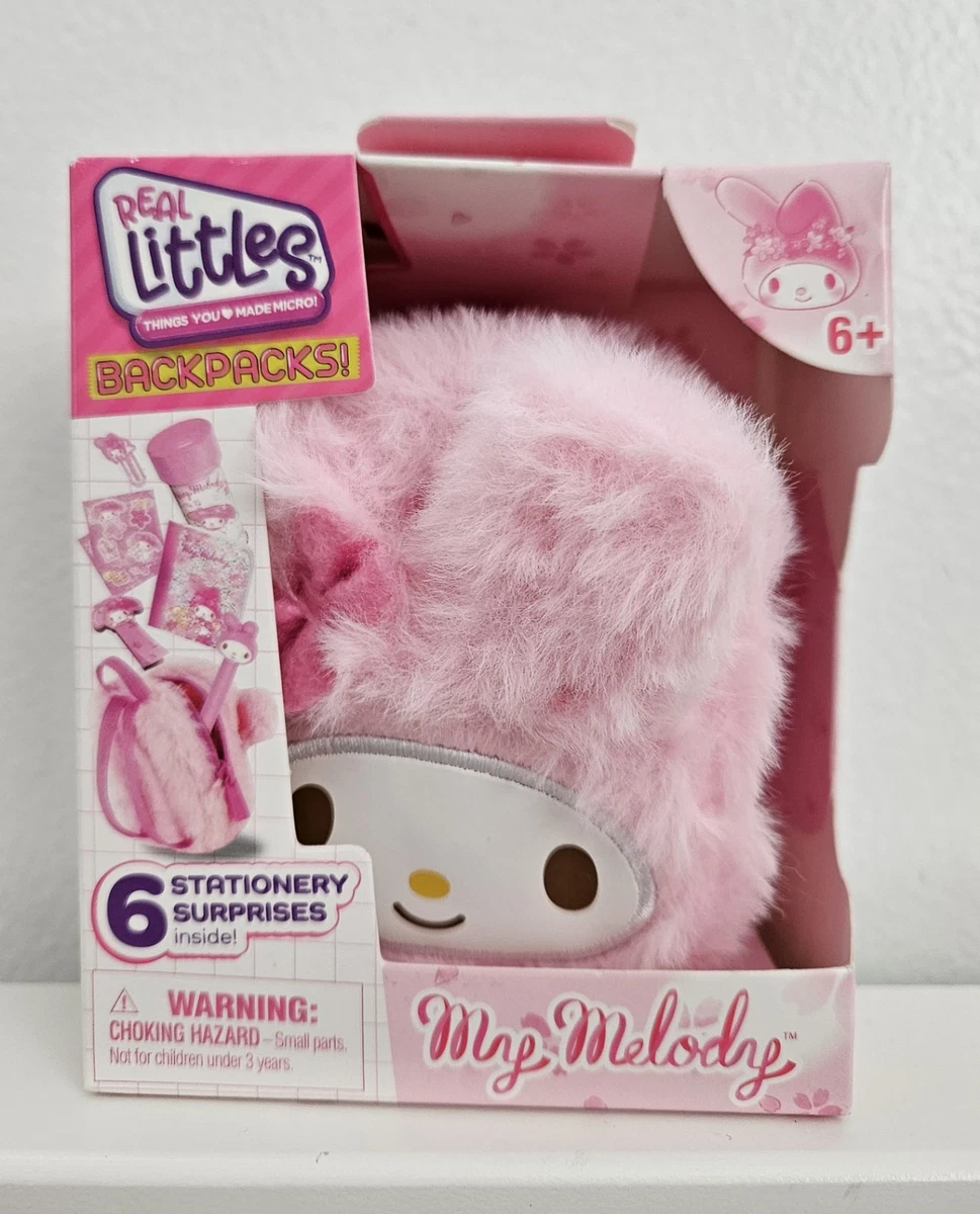 NEW Real Littles My Melody Fuzzy Mini Backpack Hello Kitty Bag