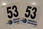 Frank Vandenbroucke 2004 Trofeo Laigueglia Race Worn Bib Numbers #53 VDB Cycling — photo 1