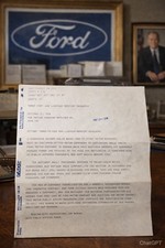 Death Notice of Henry Ford II Sent to Dealers