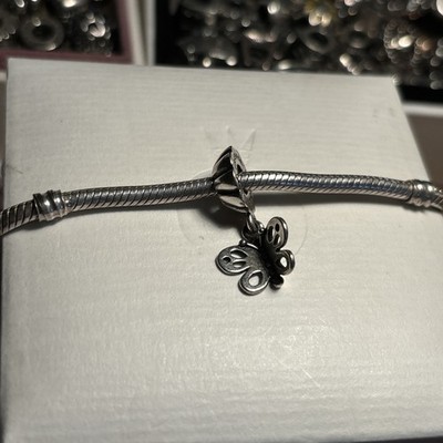 GENUINE PANDORA STERLING SILVER CHARM BUTTERFLY FRIENDS FOREVER ALE S925