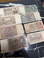 Reichsmark WW2 German Note Money 20 Mark