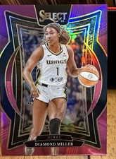 Panini 2025 WNBA Select Diamond Miller Dallas Wings Concourse Prizm #15 /99