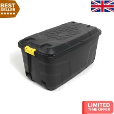 XXL Transport Box - 145L Capacity, Lockable, Mobile & Robust Design, 93x53x46 cm