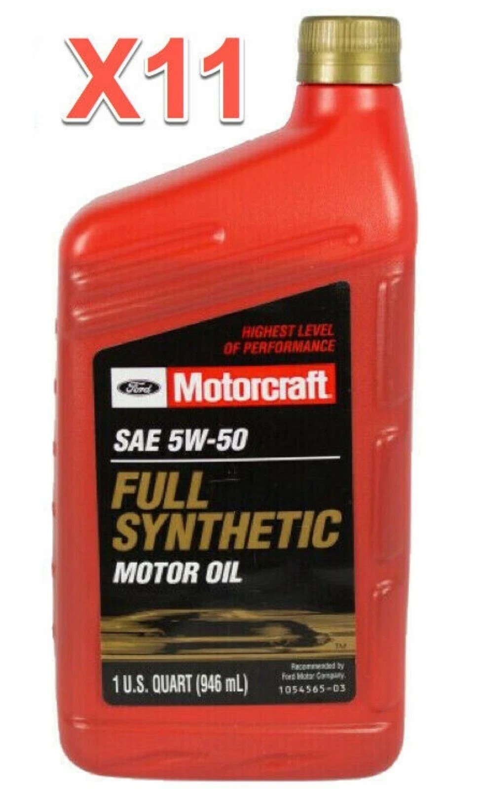 11 Quarts Motor Oil OEM FORD MOTORCRAFT Fully Synthetic SAE 5W50