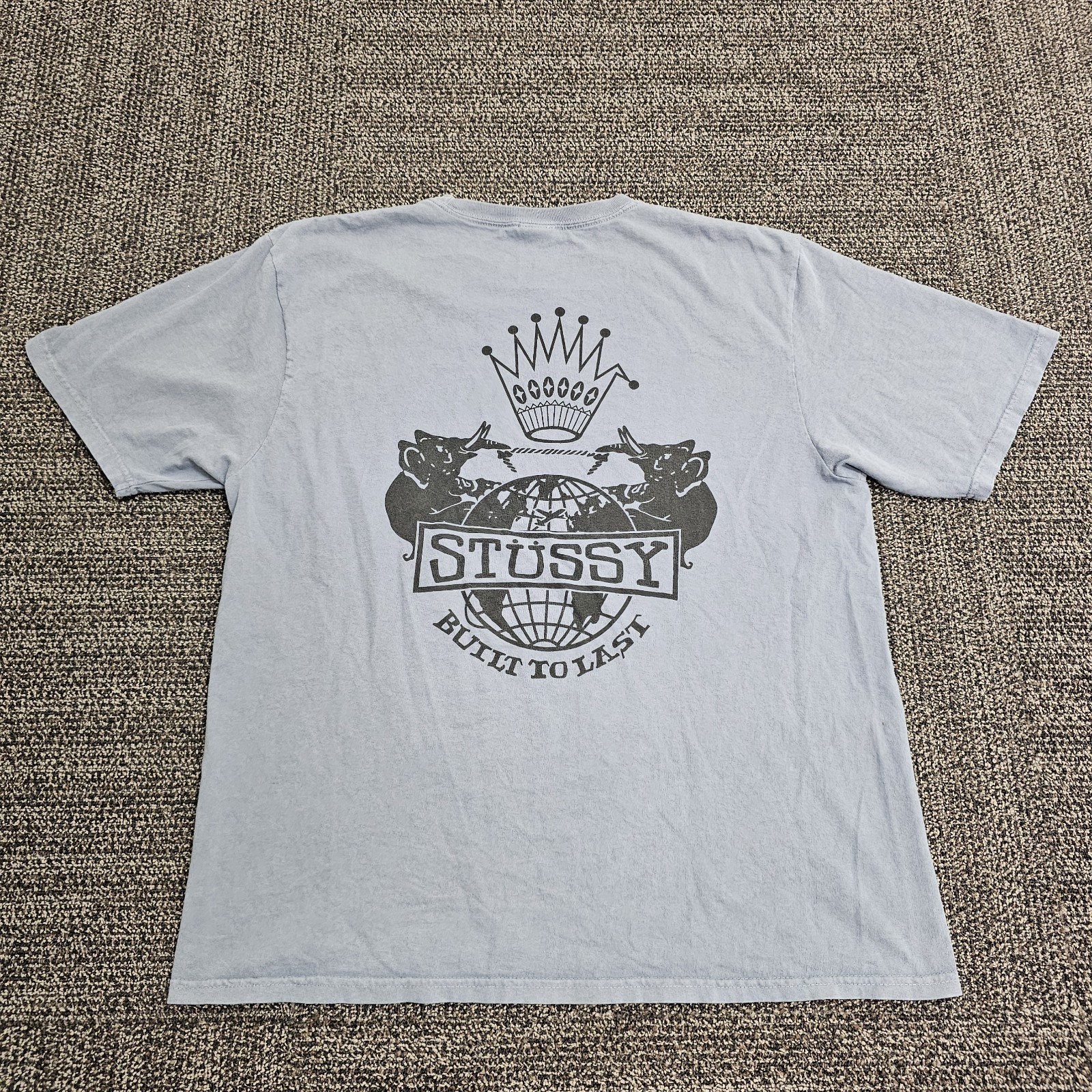 Stussy Built To Last Dyed Tee Mens Size Large