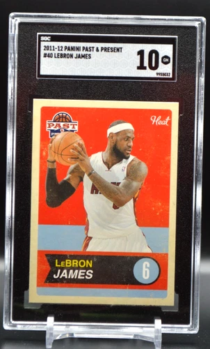 2011-12 LeBron James Panini Past & Present Base Card #40 SGC 10 Gem Mint HEAT