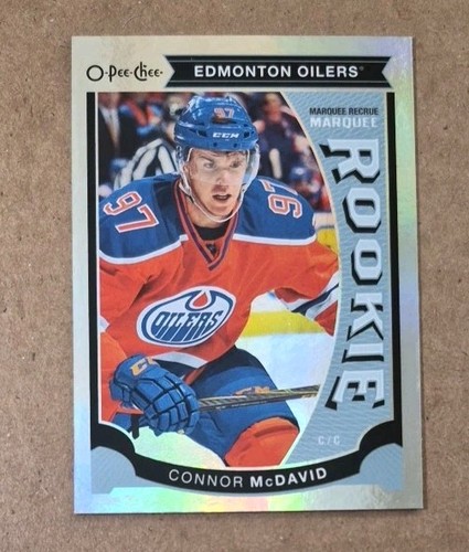 Connor McDavid [Rainbow Foil] #U11 card from 2015 O-Pee-Chee Update