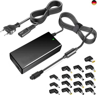  Laptop Netzteil 90W AC DC Power Adapter, 15V 18,5V 19V 19,5V 20V, kompatibel 