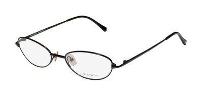 NEW VERA WANG V42 EYEGLASSES CAT EYE BK 53-18-140 WOMENS ITALY FULL-RIM BLACK